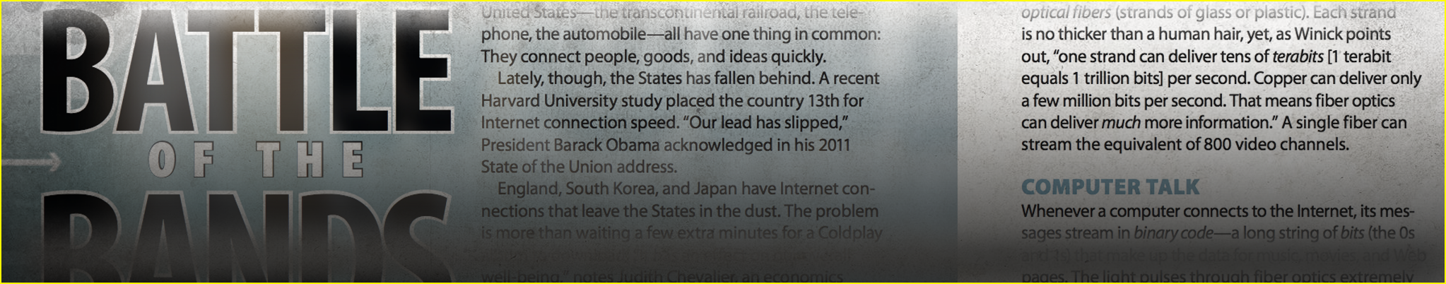 Battle of the Bands - fiber optics