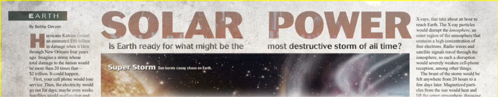 Solar Power - space weather