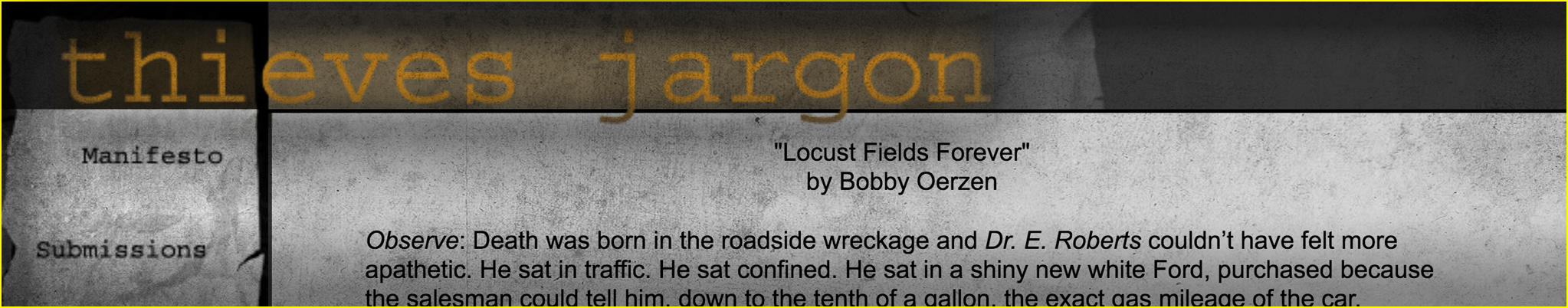 Locust Fields Forever - Thieves Jargon